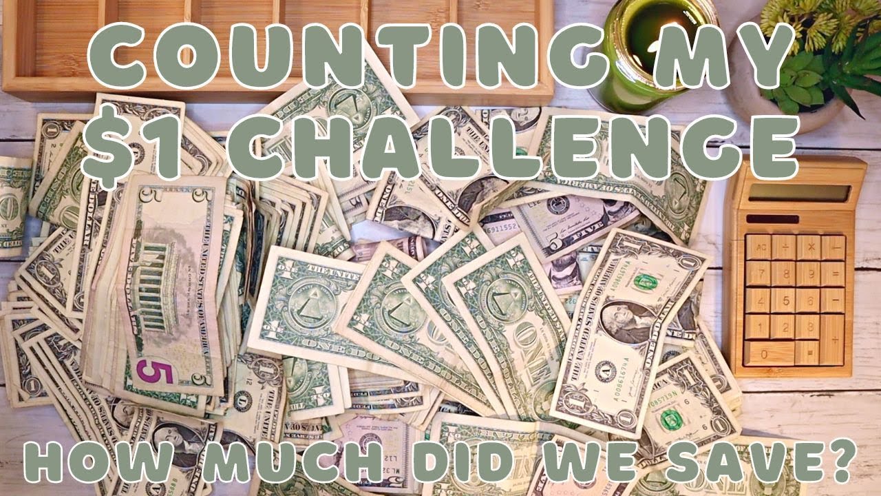 Counting My $1 & $5 Challenge! Cash Counting ASMR | How Much Did We Save!? | 23 Year Old Budgets