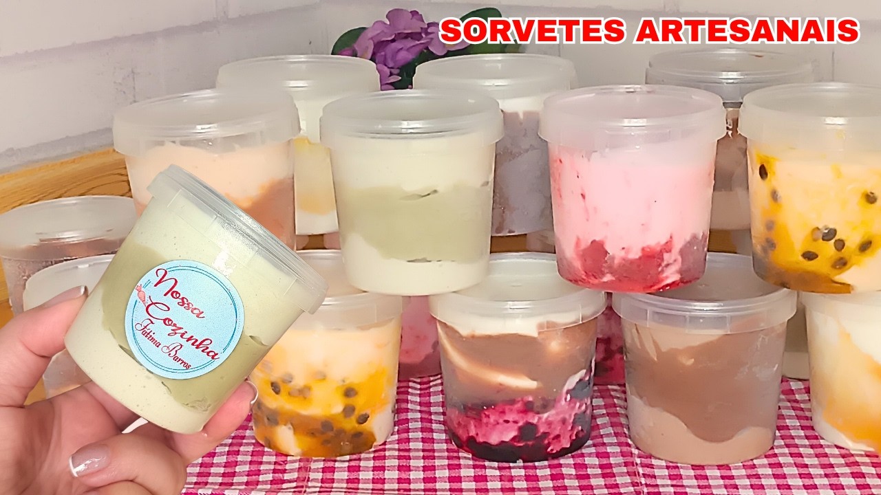 FAÇA E VENDA - SORVETE ARTESANAL TIPO GOURMET - TRANSFORME SUA COZINHA EM UMA SORVETERIA!