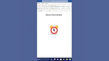 Alarms Clock ⏰ Symbol in MS Word || MS Word Me Alaram Ka Symbol Kaise Banaye
