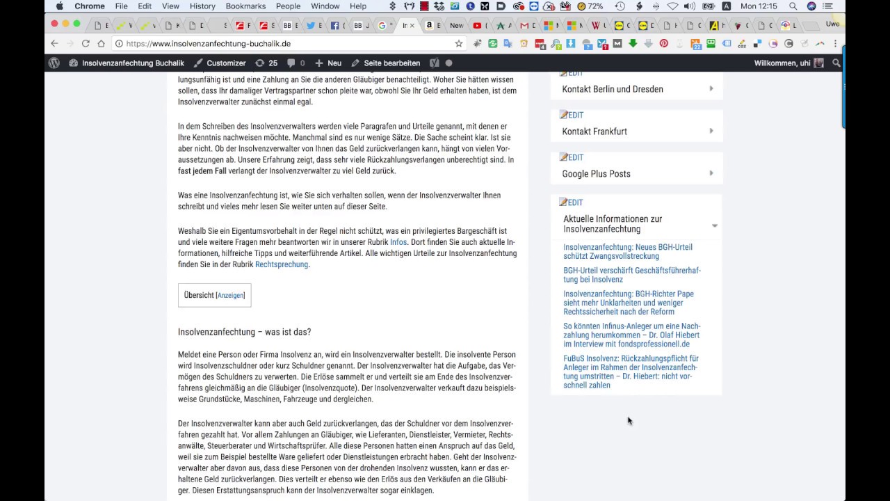 Einsatz EasyWeblinkAutopilot (EWA) auf Startseiten