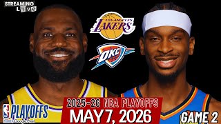 (LIVE) SGA vs LeBron James | Los Angeles Lakers vs Oklahoma City Thunder Semifinals Game 2 Stream screenshot 5