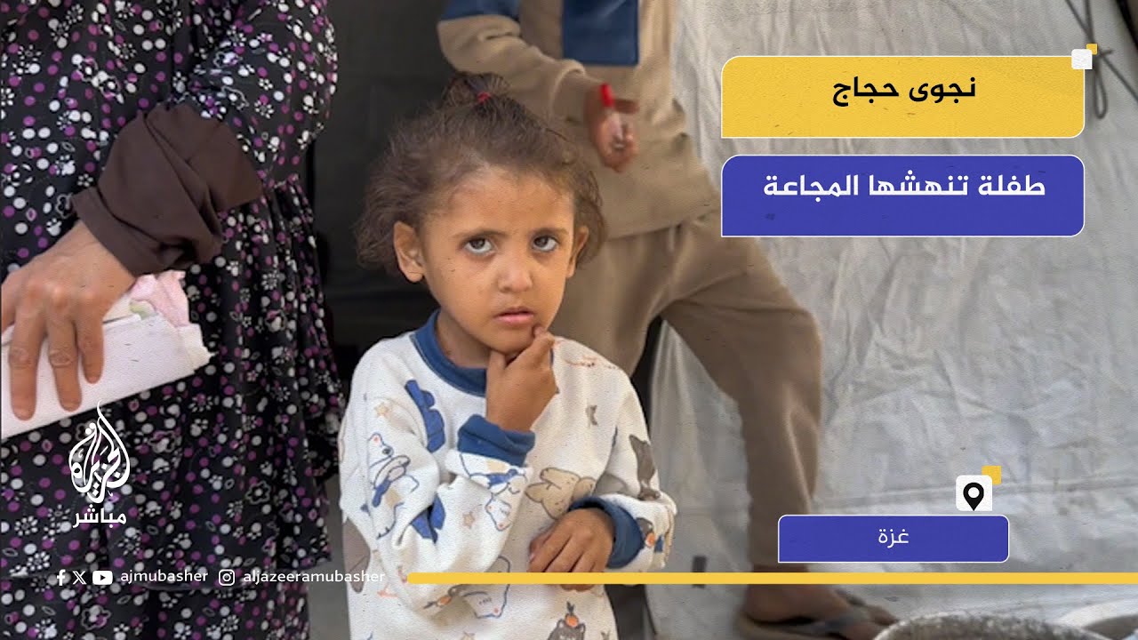 نجوى حجاج… طفلة تنهشها المجاعة والحرب في غزة | مأساة تهز القلوب