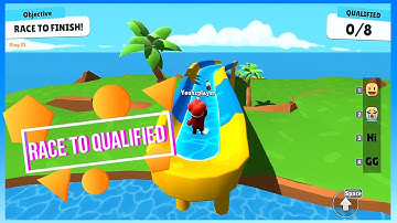 Stumble Guy‪s‬ Fun Gameplay Walkthrough Part 3 Close Call Game Race To Qualified - PC Steam Version