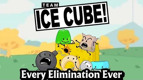 BFDI: Every Team Ice Cube Elimination Ever