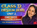 Class 12 DESIGN Code 830 | Unit 2: Design Tools & Techniques | One Shot Revision + PYQs