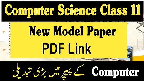 Class 11 Computer Science Sample Paper 2022-23 | Class 11 Sample Paper 2023 Pdf Download |