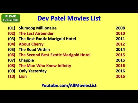 Dev Patel Movies List - YouTube