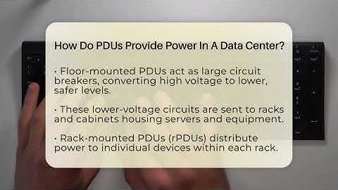 How Do PDUs Provide Power In A Data Center? - Talking Tech Trends