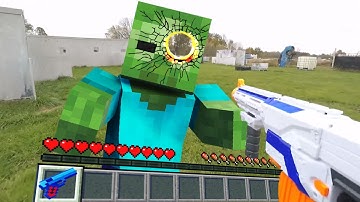 Minecraft Real POV ZOMBIE vs LASER BLASTER Realistic Texture Pack