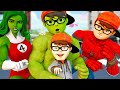 Guardian Of The Galaxy: Avengers Hulk and Spider - Scary Teacher 3D Long Legs Baby Touching