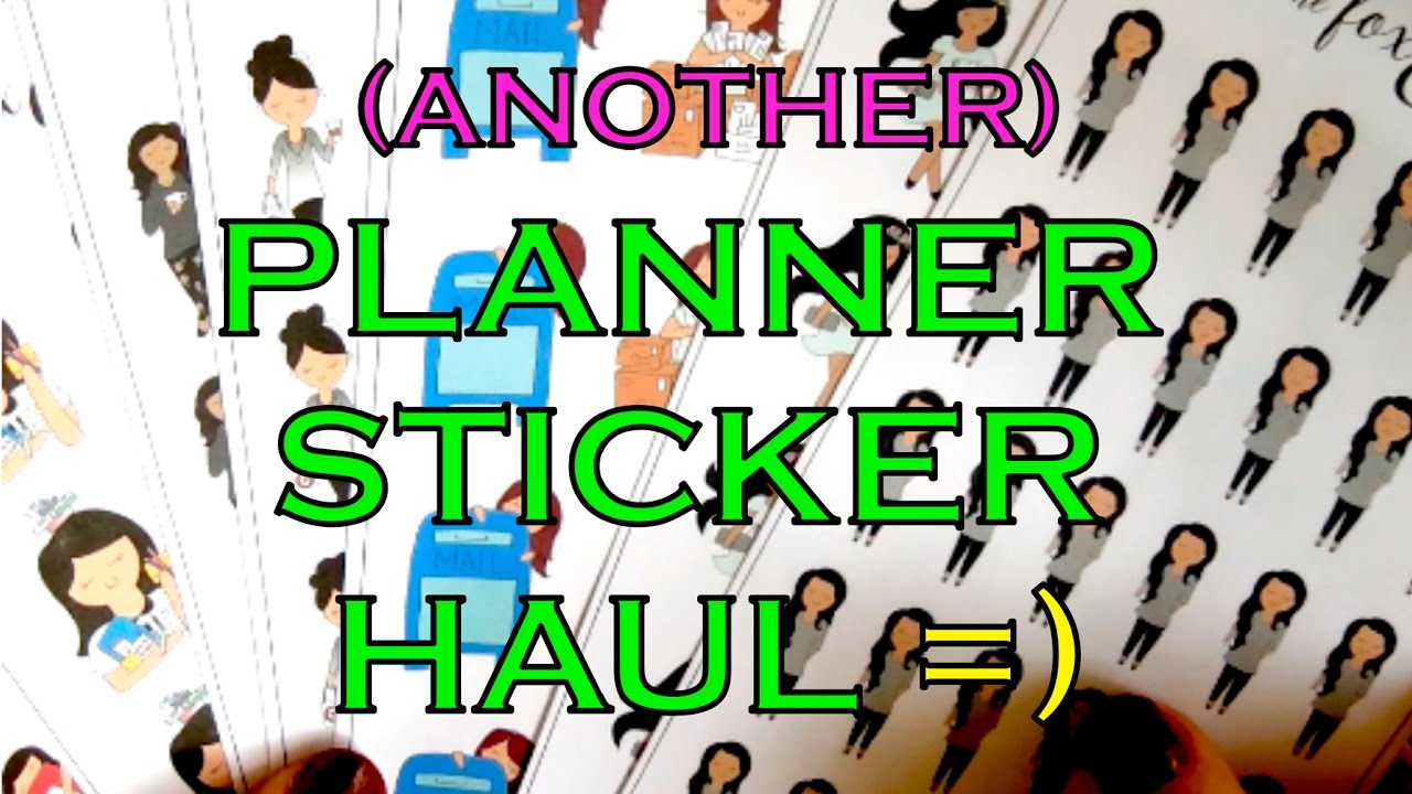 ETSY Planner Sticker Haul - OOPS... =) November 2016 - FoxandCactus, FoxandPip, OnceMoreWithLove