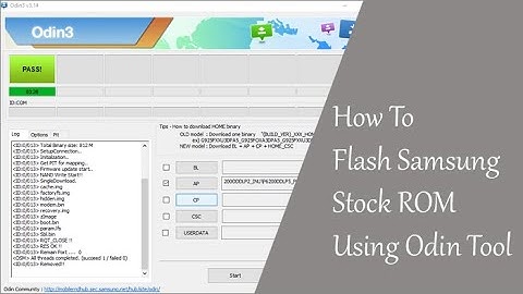 How To Flash Samsung Stock ROM Using Odin Tool