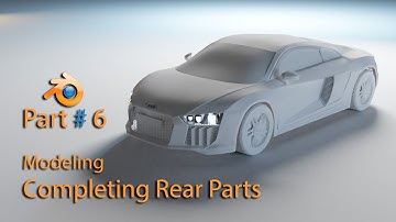 Blender 2.8 - Modeling Audi R8 - Part 6