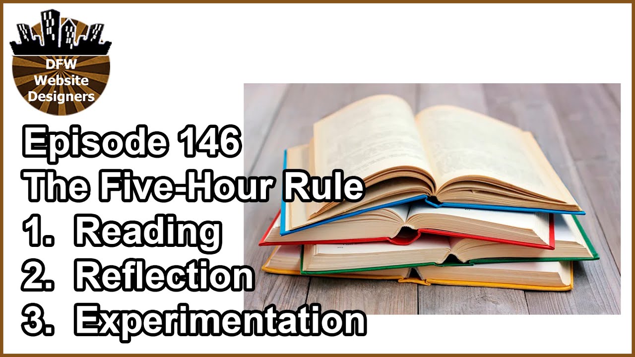 3:3:3 Episode 146 5 Hour Rule:  Reading, Reflection, Experimentation