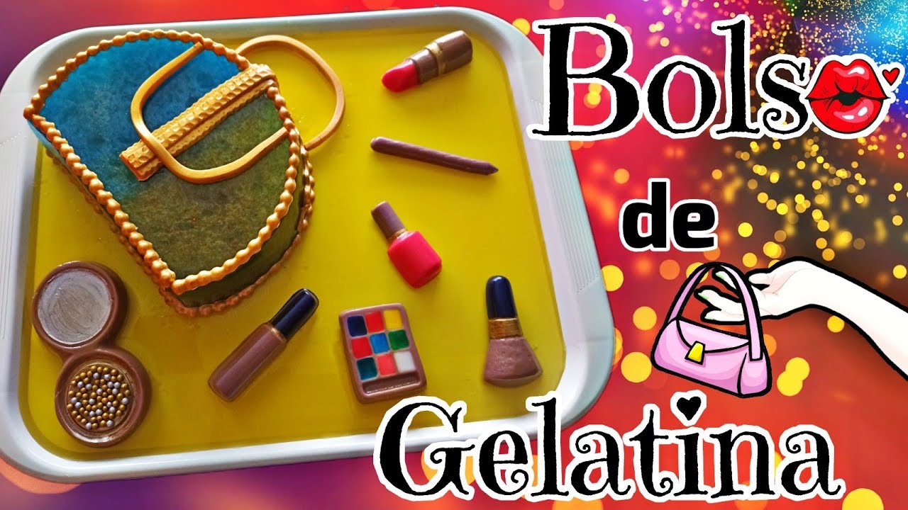 BOLSO de gelatina sin molde / COSMÉTICOS de gelatina
