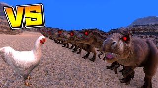 50000匹の恐竜 VS１匹のニワトリの戦いが予想外の結果に！？【UEBS】 screenshot 1