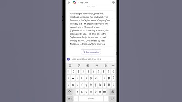 How to check your calendar with M365chat #shorts #microsoft #copilot #android