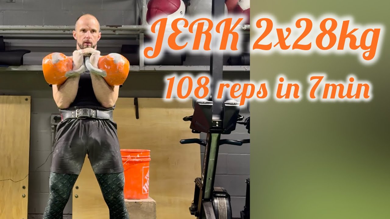 Kettlebell Sport JERK | 2x28kg | 7 min TEST | 108 reps