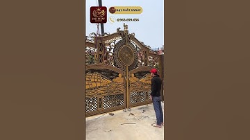 Đại Phát Cổng Nhôm Đúc Mẫu Thuận Buồm Xuôi Gió Siêu Khủng Tại Tam Dương - Vĩnh Phúc