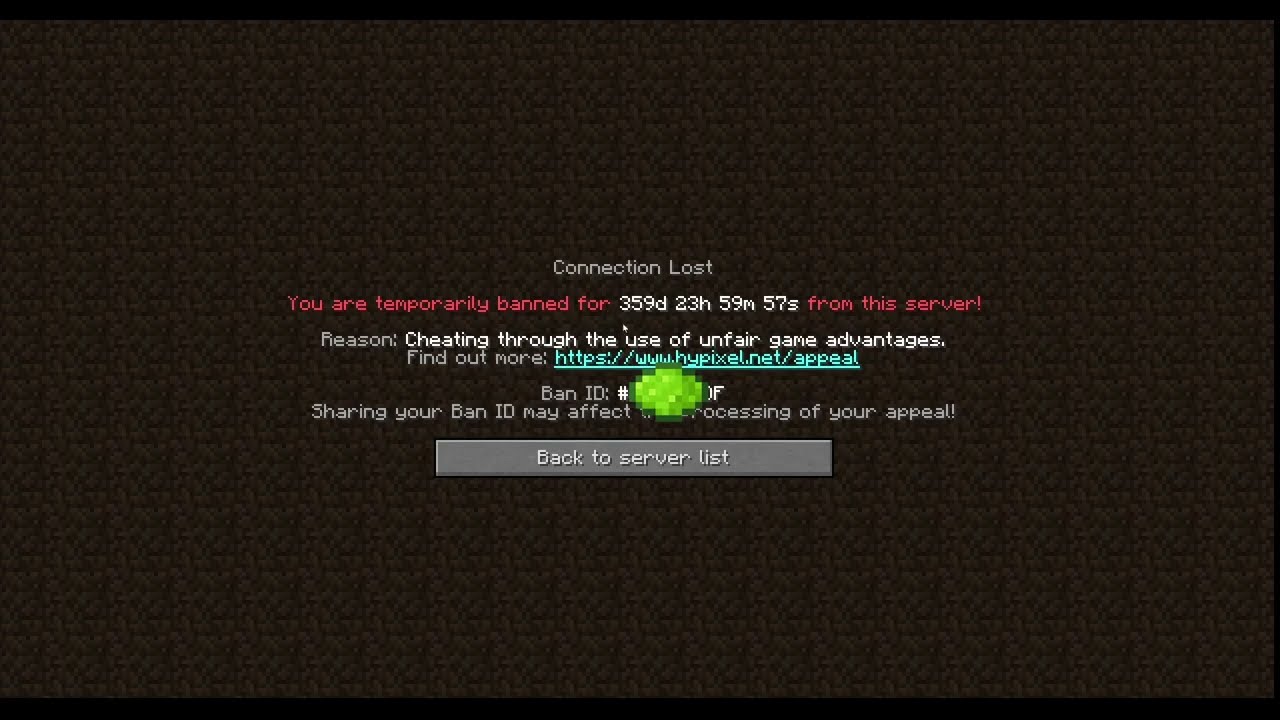 hypixel skyblock false ban while powder mining