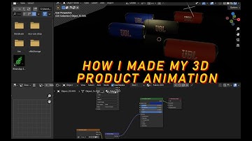 TIMELAPSE OF HOW I MADE MY 3D JBL ANIMATION