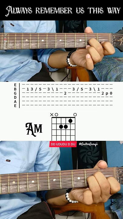 Always Remember Us This Way Guiter Cover - Lady Gaga // #ladygaga