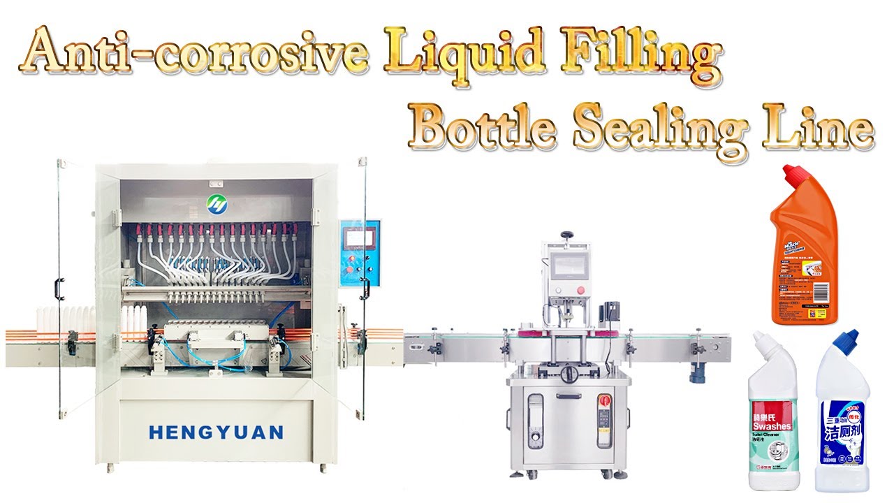 Toilet Bowl Cleaner Anti corrosive Filling and Sealing Line YouTube