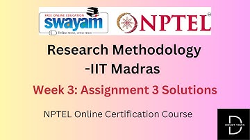 Research Methodology Week 3 Assignment Answers || 2024 || NPTEL