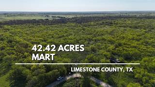42 Acres Unrestricted with a Pond, Fully Fenced, Electric Pole & Transformer, Culvert in Mart, TX