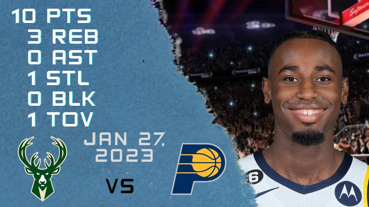 Aaron Nesmith Nba Player Highlights 27 01 2023 Pacers Vs Bucks Regular 