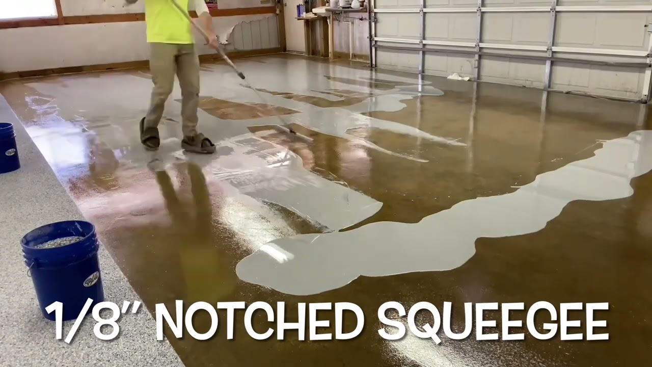 How to Apply a Flake Broadcast in an Epoxy Floor