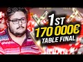 Table final 170 000 a la gagne poker mtt