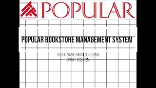 PEDemo_PopularBookstoreManagementSystem