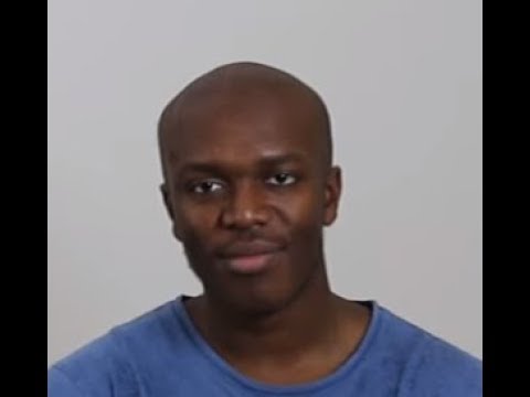 funny bald ksi man stare at camera for 10 minute