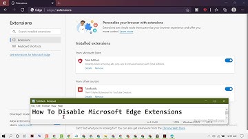How To Disable Microsoft Edge Extensions