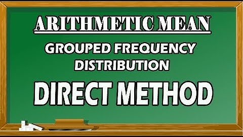 Arithmetic Mean | Grouped Frequency Distribution | Direct Method | Statistics | Maths Board Tamil