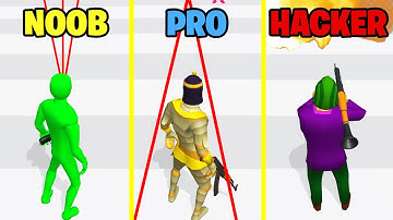 NOOB vs PRO vs HACKER - Dodge Action 3D