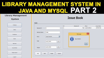Library Management System Project in Java Part 2