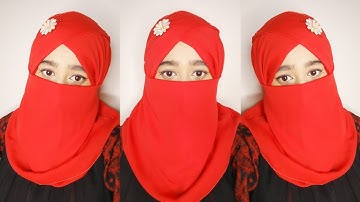 New 2025  Hijab With Niqab Tutorial For Function By Wajeeha Fatima