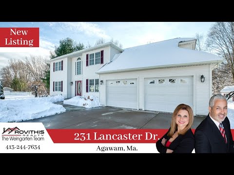 231 Lancaster Dr., Agawam, MA home video tour