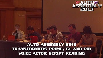 Transformers Prime G1 RiD Script Reading at Auto Assembly 2013