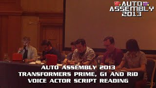 Transformers Prime G1 RiD Script Reading at Auto Assembly 2013