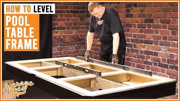 How to Level a Pool Table Frame - COMPLETE GUIDE!