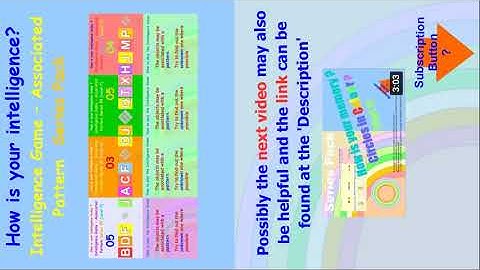 Intelligence Game-Associated Pattern Series Pack #puzzlegame #puzzlegames #brainexercises