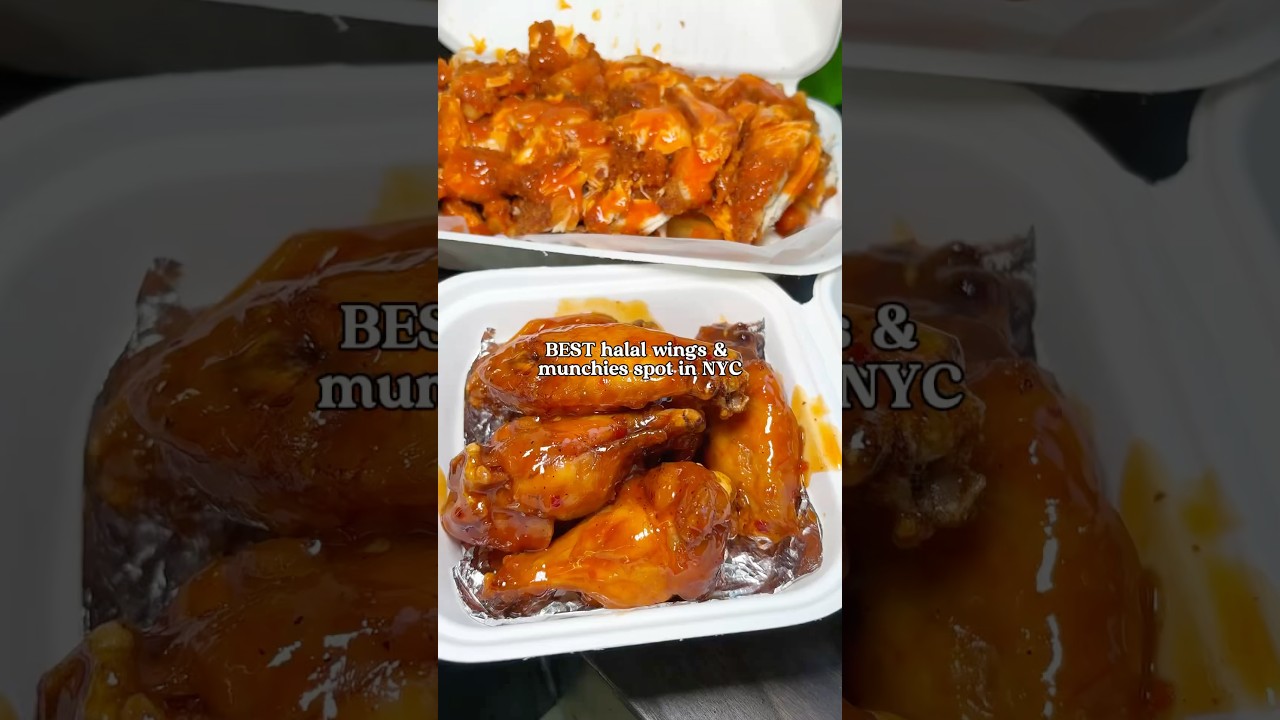BEST wings in NYC at this 100% halal restaurant 