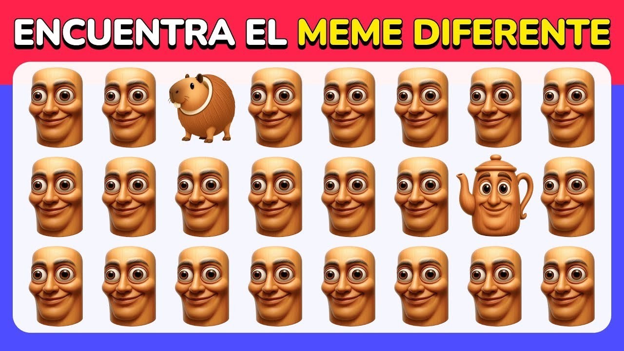 Encuentra el Emoji Diferente – Brainrot Memes 🔥 | Quiz de Emojis