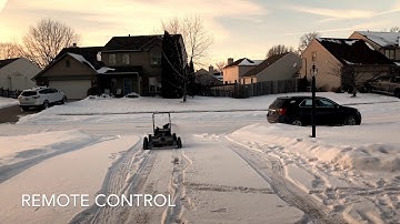 Remote Control Snow Blower