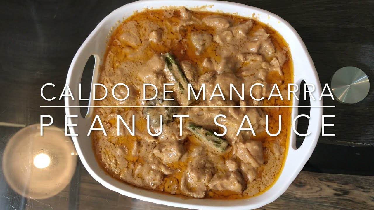 Traditional African Food from Guiné-Bissau- Caldo de Mancarra or peanut sauce