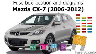Fuse box location and diagrams: Mazda CX-7 (2006-2012) - YouTube 2010 Mazda Cx 7 Stereo Wiring Diagram YouTube