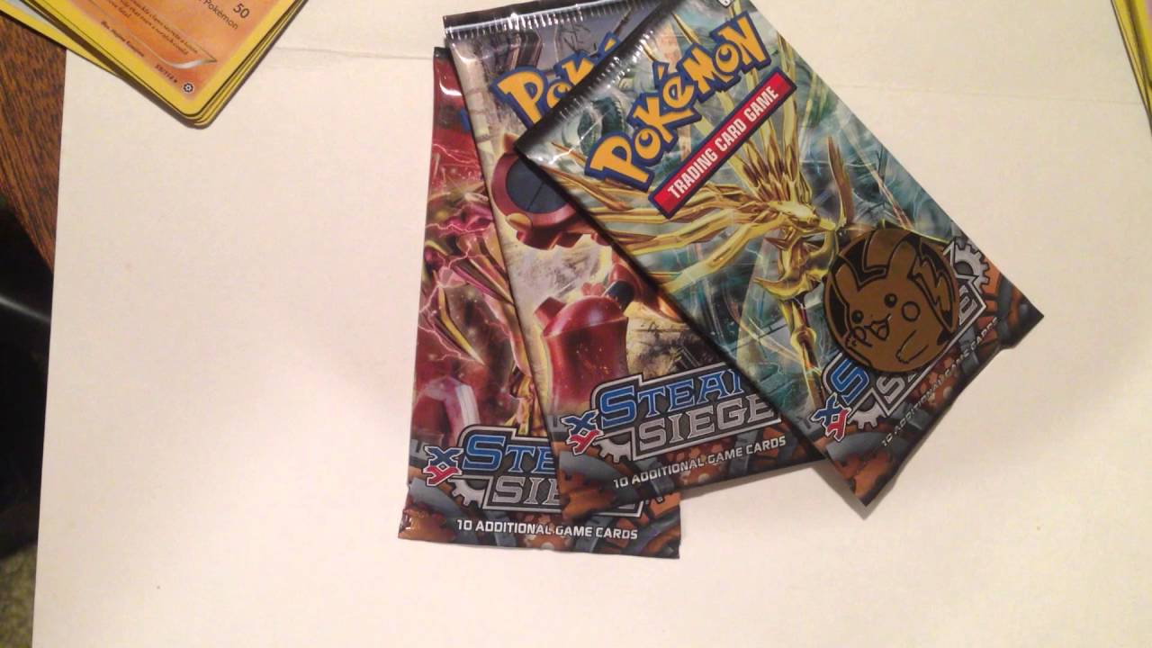 Pokemon Steam Siege Blister Pack + 3 Steam Siege Booster Pack Opening